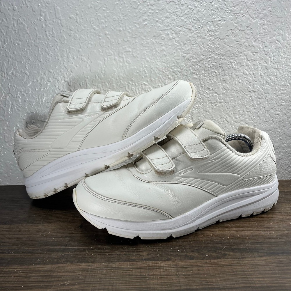 Brooks Addiction Walker V-Strap 2 Men's White Shoes - Men's Size 10.5 (D) - Picture 3 of 10